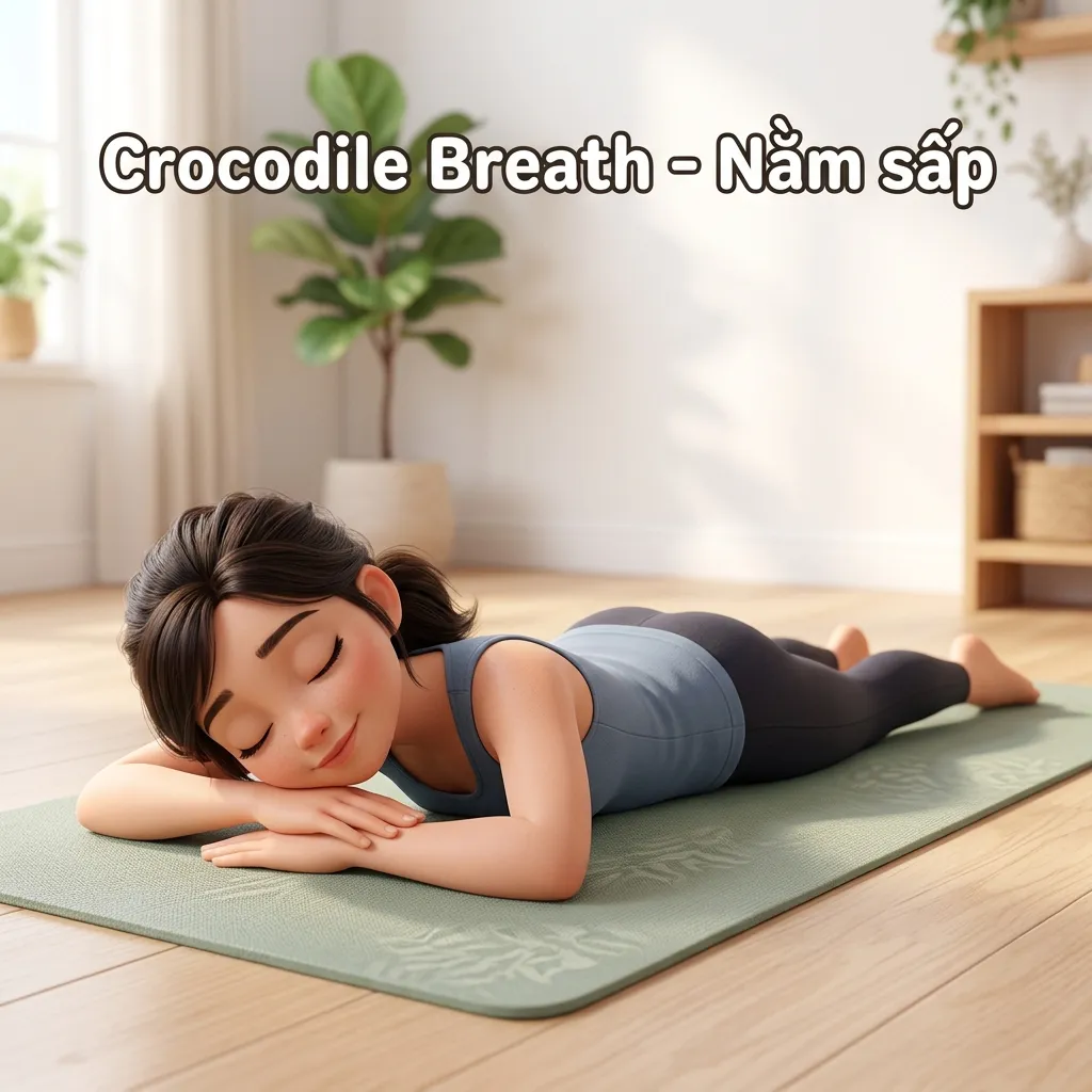 Crocodile Breath - Nằm sấp thở bụng