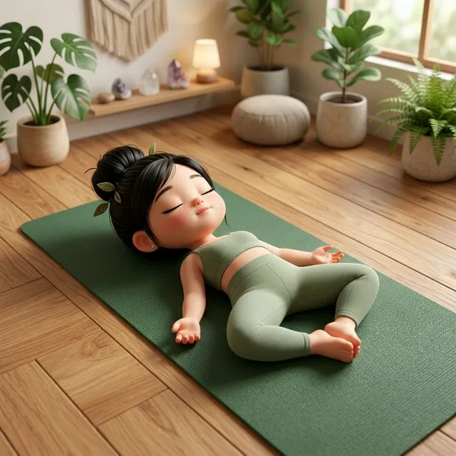 Tư thế Bướm nằm - Supta Baddha Konasana