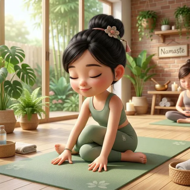 Gomukhasana - Tư thế bò mặt