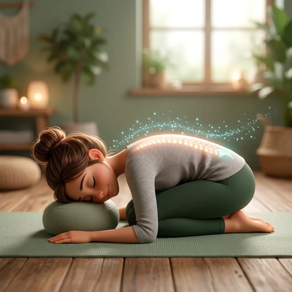 Tư thế Em bé có hỗ trợ (Supported Balasana)