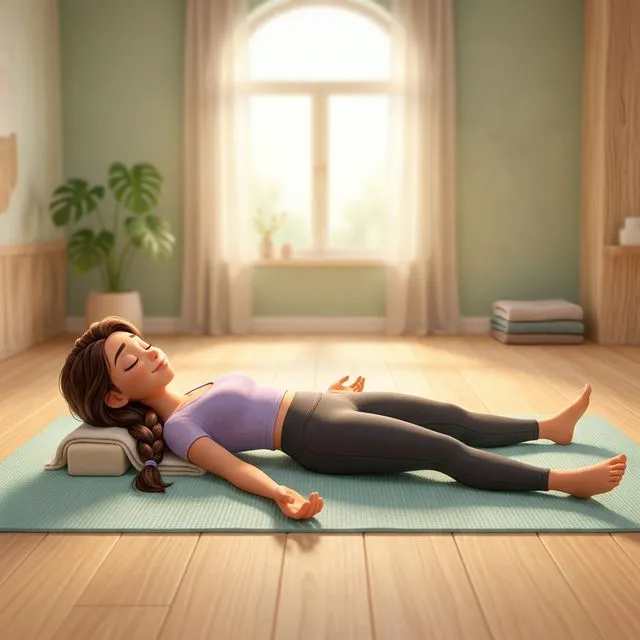 Tư thế Savasana thư giãn