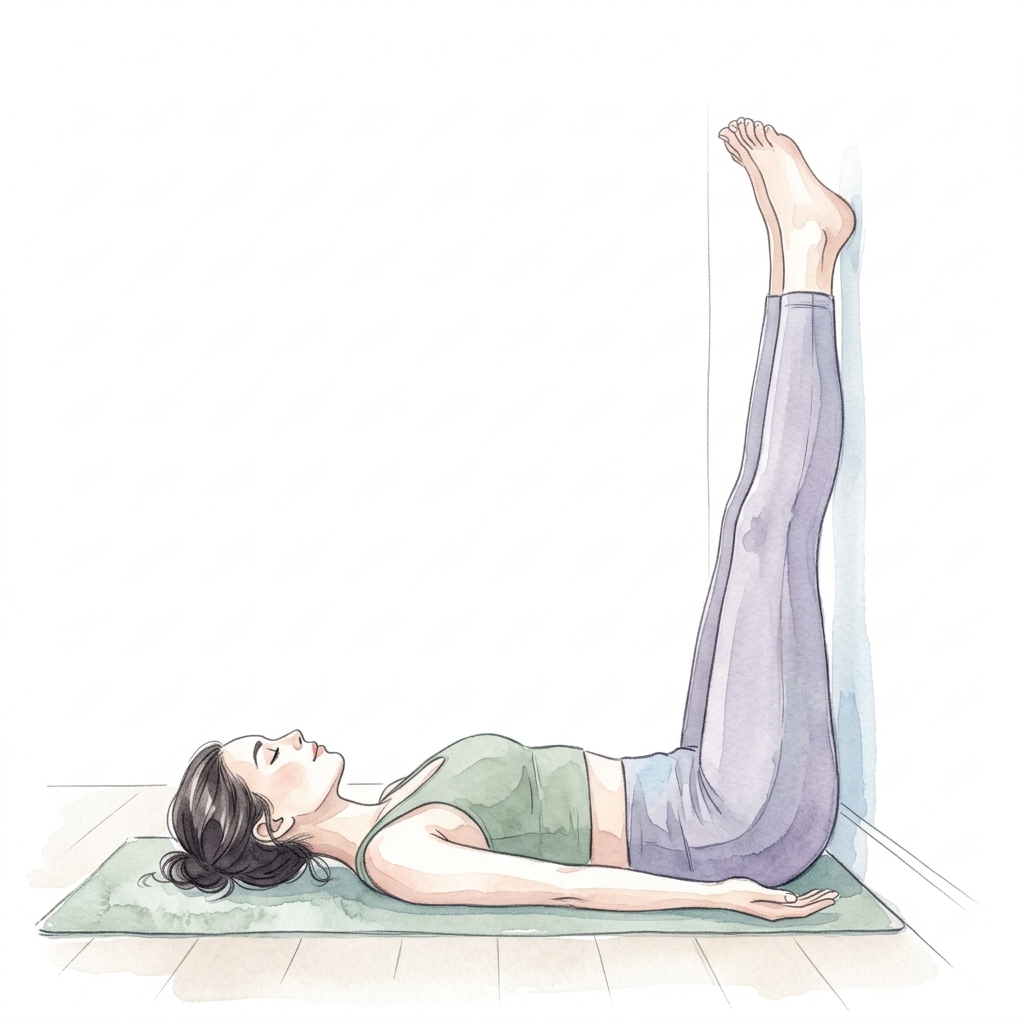 Tư thế Chân lên tường (Legs Up the Wall)