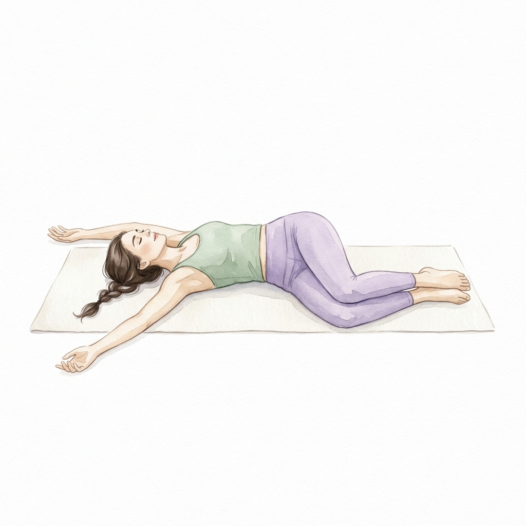 Tư thế Vặn xoắn nằm (Supine Twist)