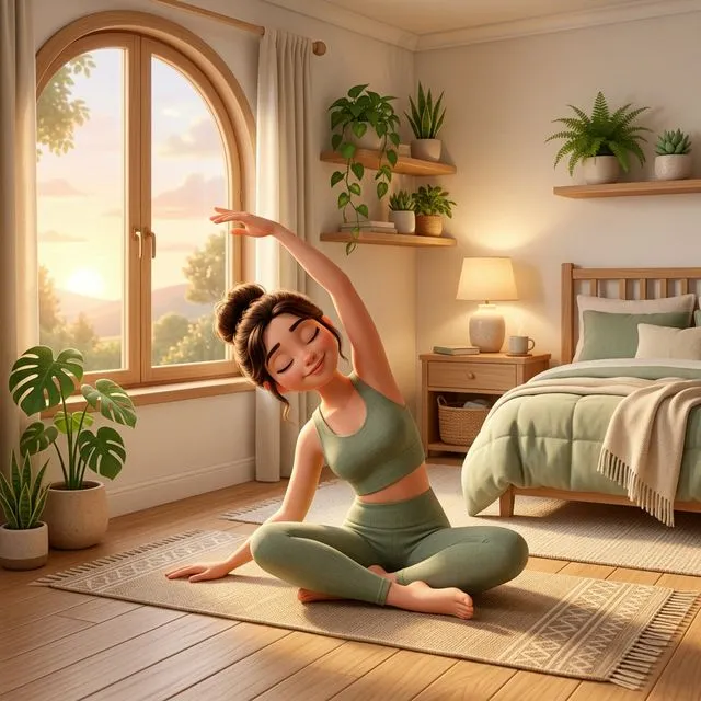 Yoga tại nhà buổi sáng