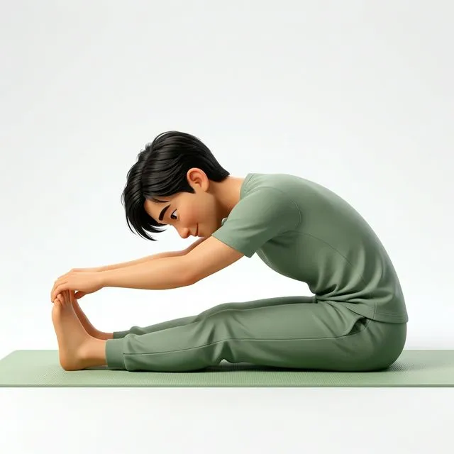 Ngồi cúi người