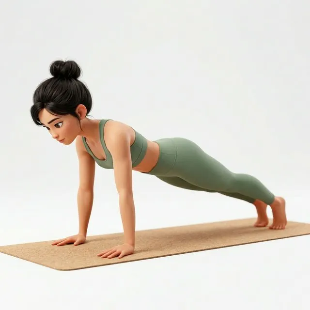 Tư thế Dandasana - Plank